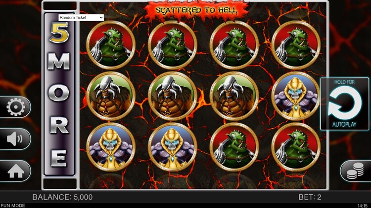 Slot machine Scattered to Hell (नरक में बिखरे)