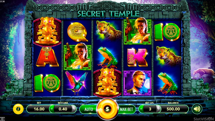 Slot machine Secret Temple (गुप्त मंदिर)