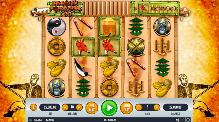 Slot machine Shaolin Fortunes 100 (शाओलिन फॉर्च्यून 100)