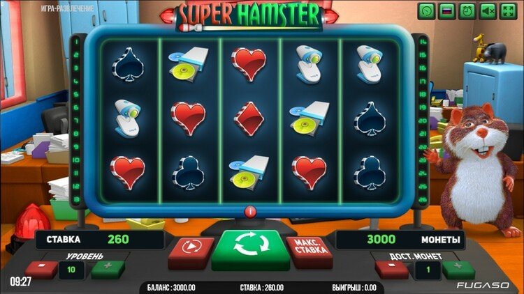 Slot machine Super Hamster (सुपर हैम्स्टर)