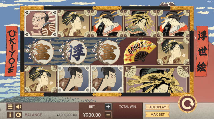 Slot machine Ukiyo-E (उकियो-ए)