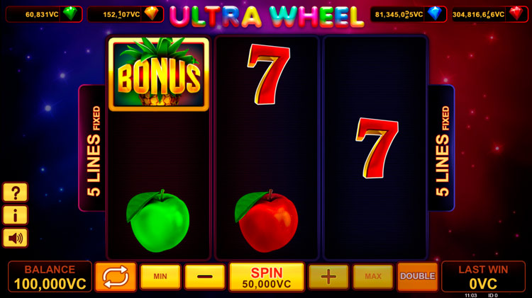 Slot machine Ultra Wheel (अल्ट्रा व्हील)