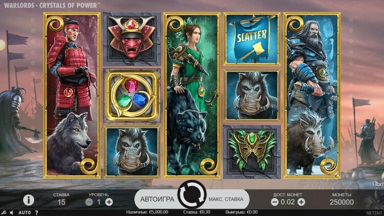 Slot machine Warlords (वारलॉर्ड्स)