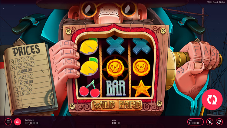 Slot machine Wild Bard (वाइल्ड बार्ड)