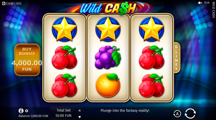 Slot machine Wild Cash (वाइल्ड कैश)