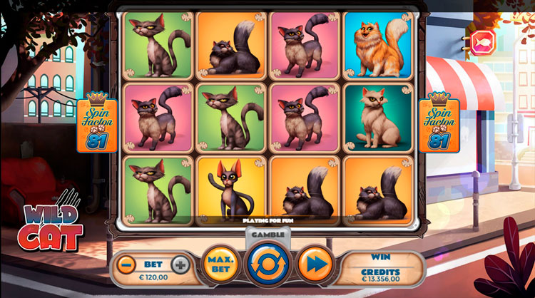 Slot machine Wild Cat (वाइल्ड कैट)