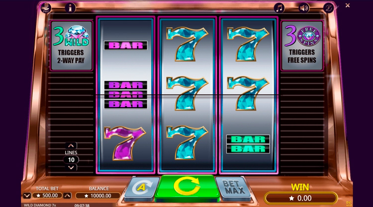 Slot machine Wild Diamond 7X (वाइल्ड डायमंड 7X)