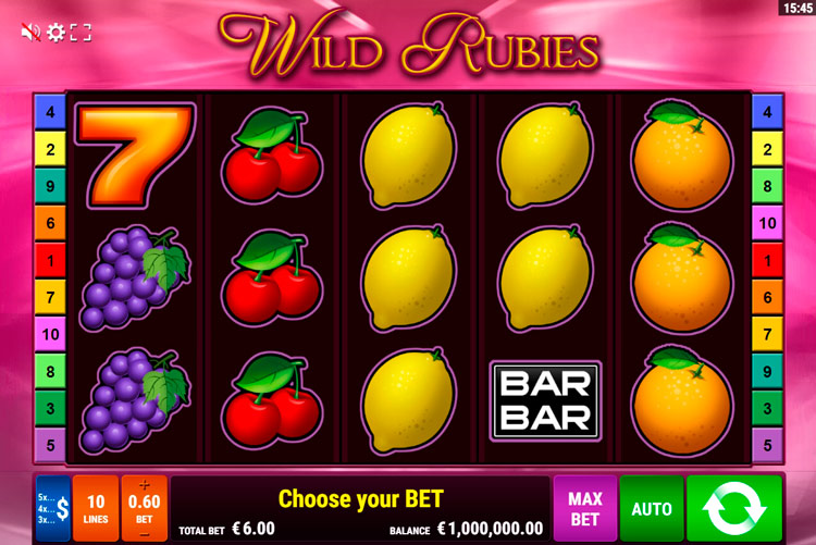 Slot machine Wild Rubies (वाइल्ड रूबीज़)