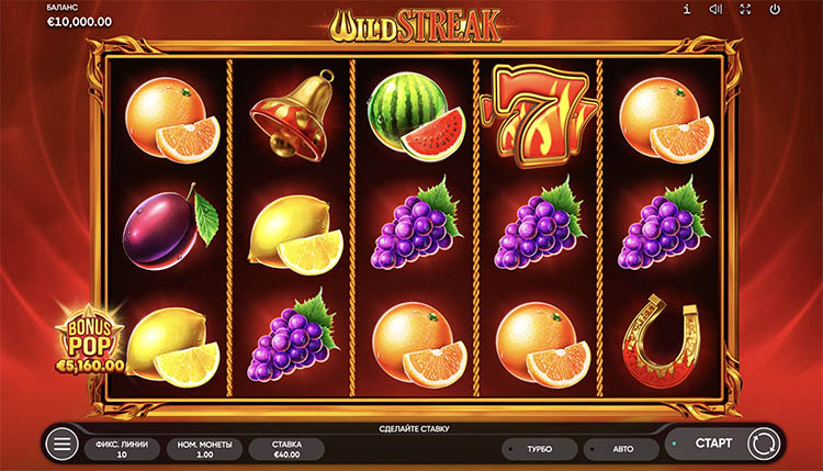 Slot machine Wild Streak (वाइल्ड स्ट्रीक)