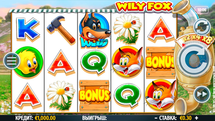 Slot machine Wily Fox (वाइली फॉक्स)