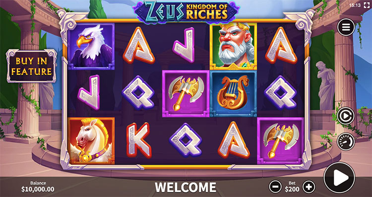 Slot machine Zeus Kingdom of Riches (ज़्यूस किंगडम ऑफ़ रिचेस)