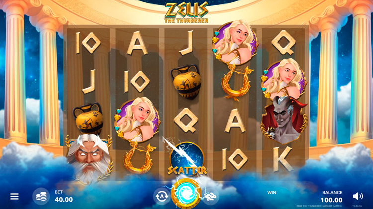 Slot machine Zeus the Thunderer (ज़्यूस द थंडरर)