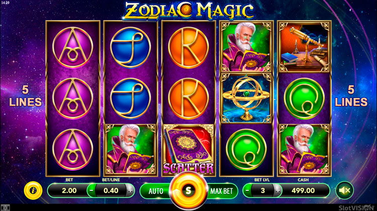 Slot machine Zodiac Magic (राशि जादू)