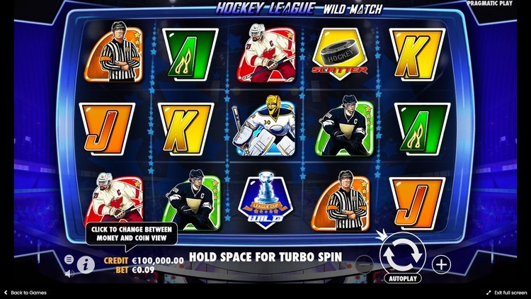 Slot machine Hockey League Wild Match (हॉकी लीग वाइल्ड मैच)