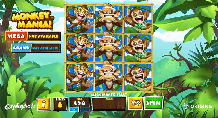 Slot machine Monkey Mania (बंदर उन्माद)
