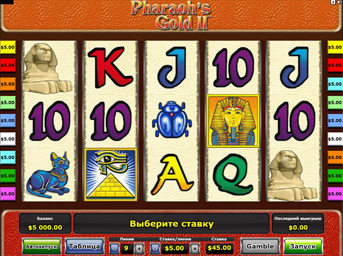 Slot machine Pharaoh's Gold 2 (फिरौन का सोना 2)