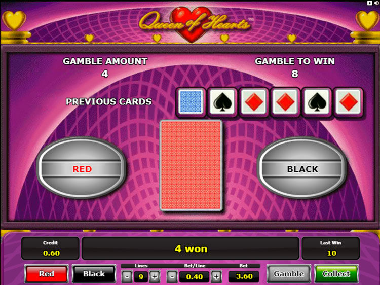 Slot machine Queen of Hearts (दिलों की रानी)