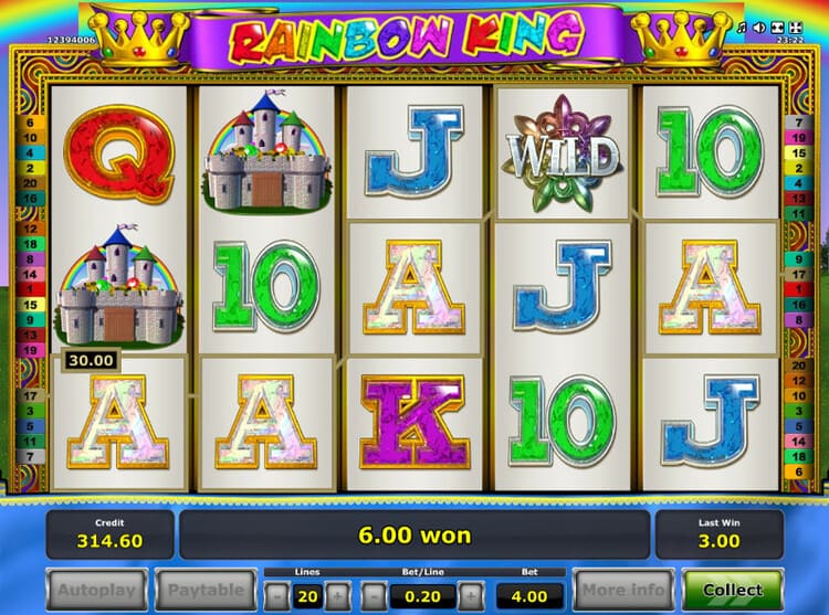 Slot machine Rainbow King (इंद्रधनुष राजा)