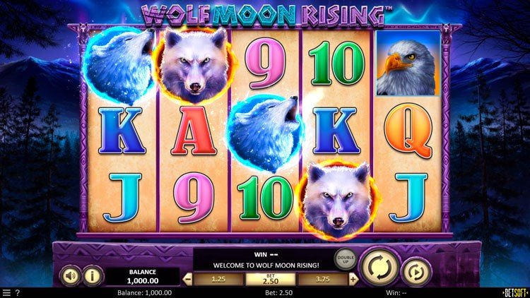 Slot machine Wolf Moon Rising (वुल्फ मून राइजिंग)