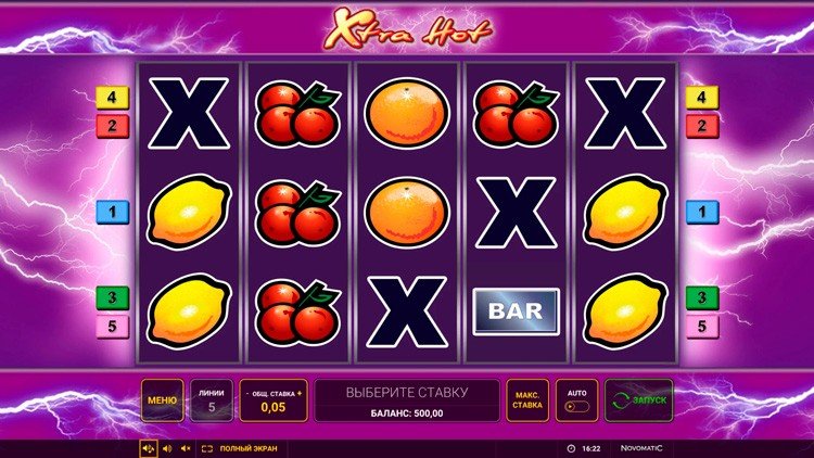 Slot machine Xtra Hot (एक्स्ट्रा हॉट)